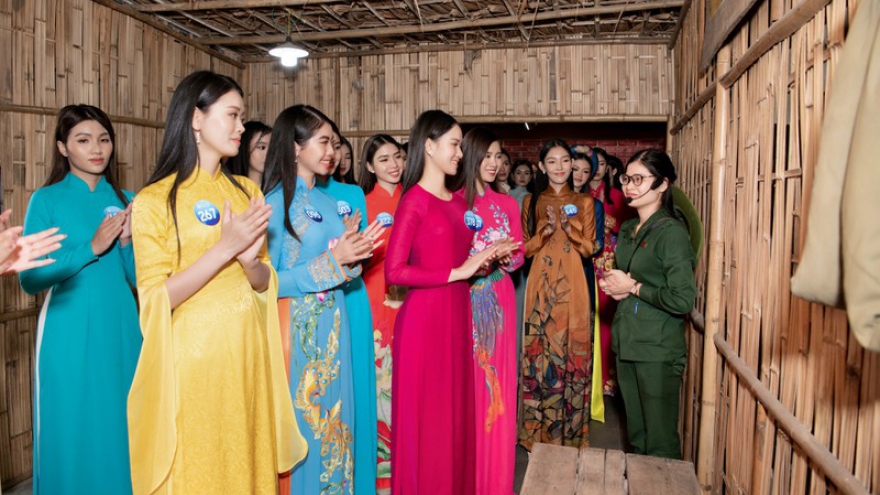 Miss World Vietnam contestants engage in first activities in Thai Nguyen